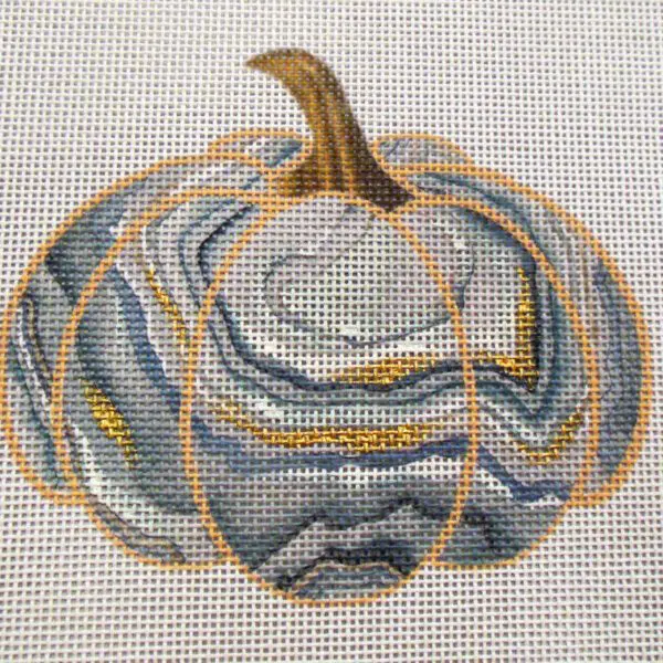 Graystone Geode Pumpkin Needlepoint Canvas