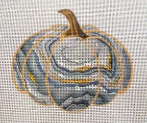 Graystone Geode Pumpkin Needlepoint Canvas