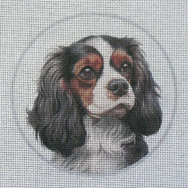 Tri-Color Cavalier Needlepoint Canvas