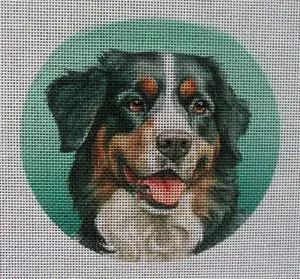 Bernese Mountain Dog Needlepoint Canvas