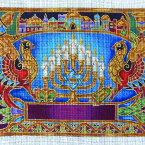 Phoenix Tallit Bag Needlepoint Canvas