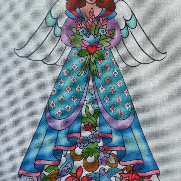 Angel Tree Topper Needlepoint Canvas