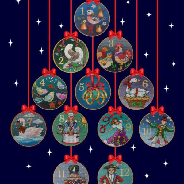 12 Days of Christmas (Set of 12 Canvases)