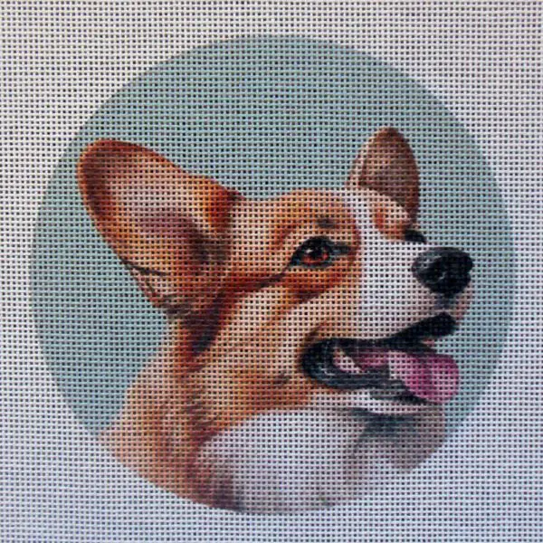 Corgi Needlepoint Canvas