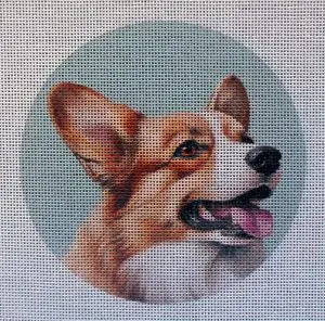 Corgi Needlepoint Canvas
