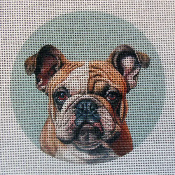 Bulldog Needlepoint Canvas