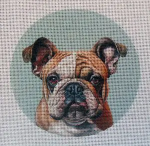 Bulldog Needlepoint Canvas