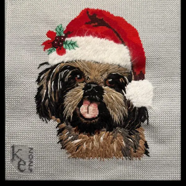 Shih-Tzu (Name Optional) Needlepoint Canvas