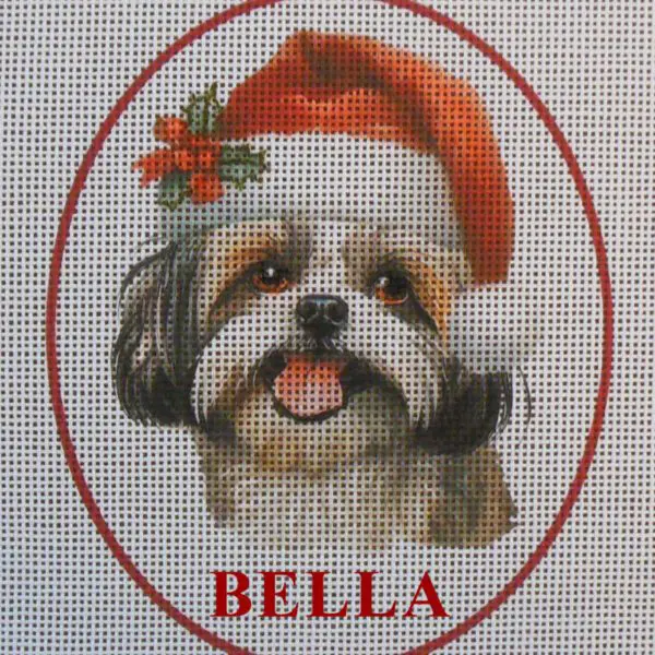 Shih-Tzu (Name Optional) Needlepoint Canvas