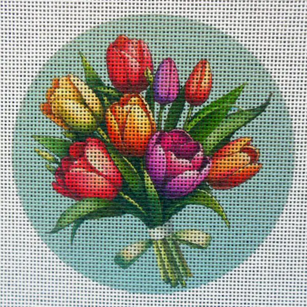 Tulip Bouquet Needlepoint Canvas