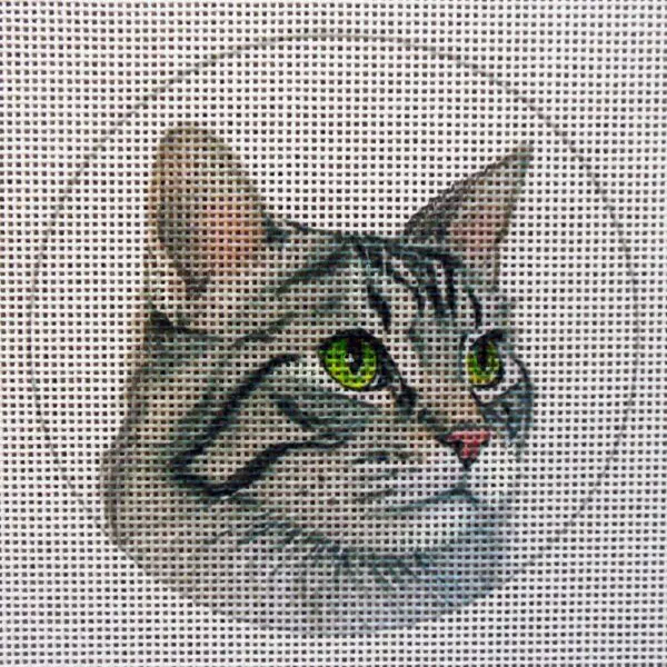 Pretty Tabby Needlepoint Canvas