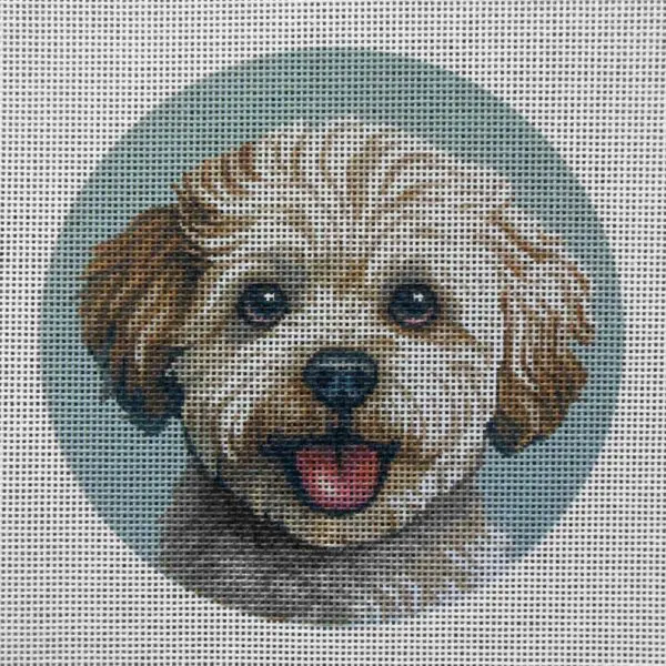 Bichon 3 Needlepoint Canvas