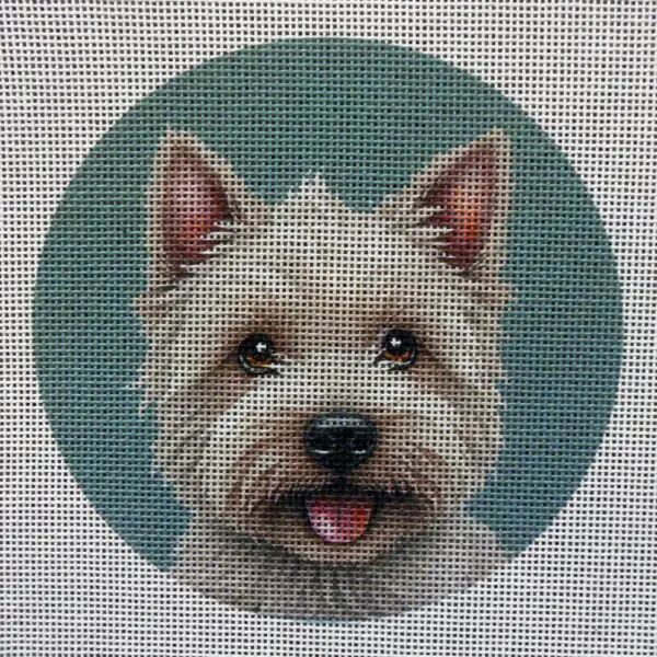 Westie 2 Needlepoint Canvas