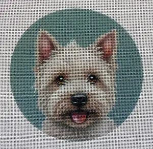 Westie 2 Needlepoint Canvas