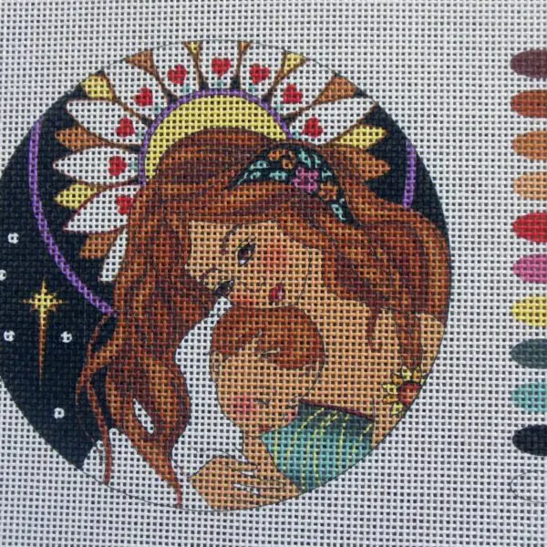 Sunflower Madonna Needlepoint Canvas