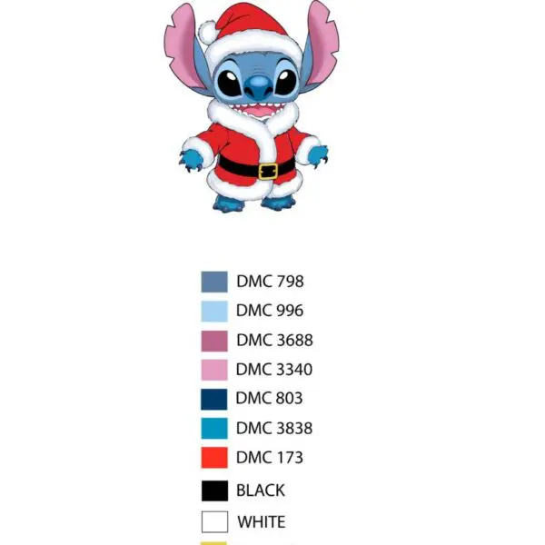 Stitch Santa (Personalize Option) Needlepoint Canvas