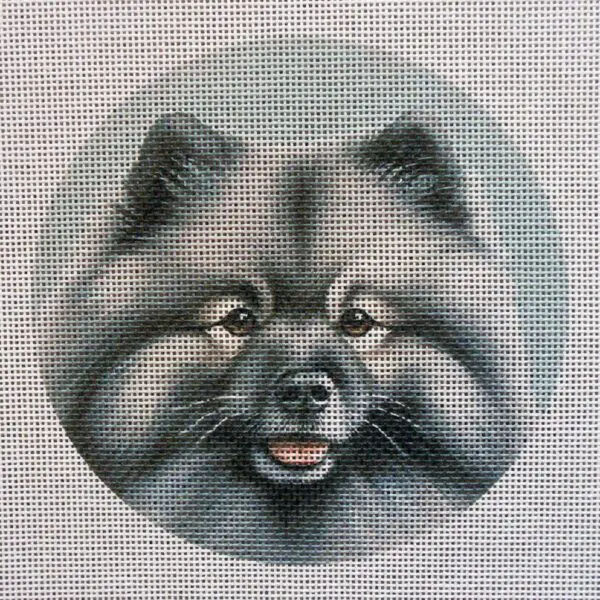 Keeshond Needlepoint Canvas