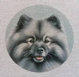 Keeshond Needlepoint Canvas