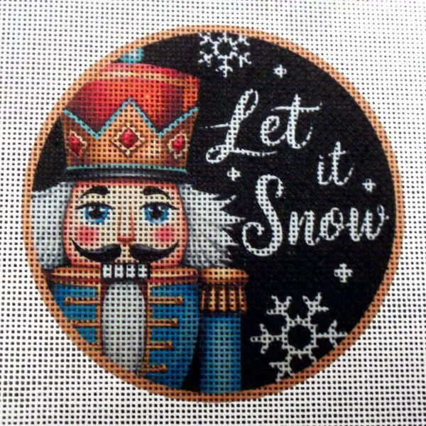 Let it Snow Nutcracker Needlepoint Canvas