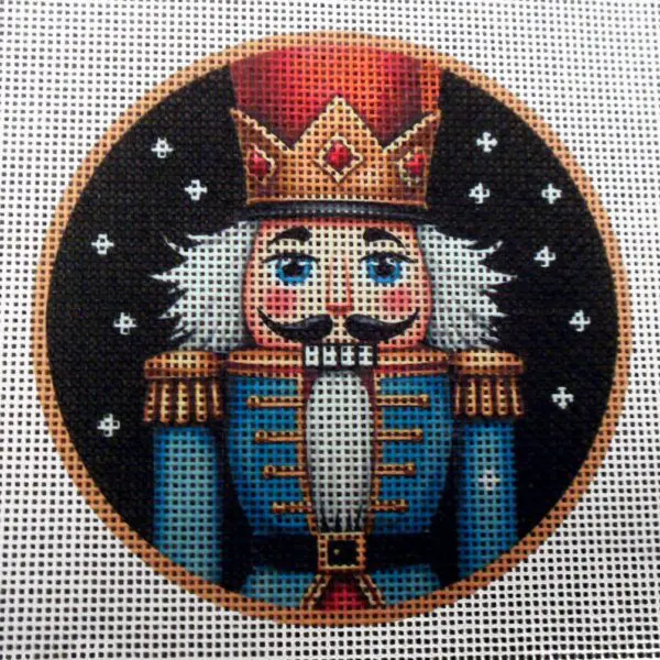 Blue Nutcracker Needlepoint Canvas