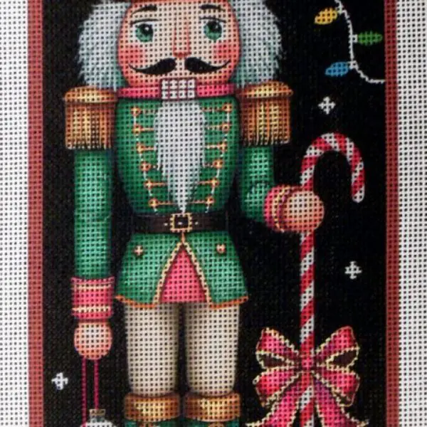 Emerald Nutcracker Needlepoint Canvas