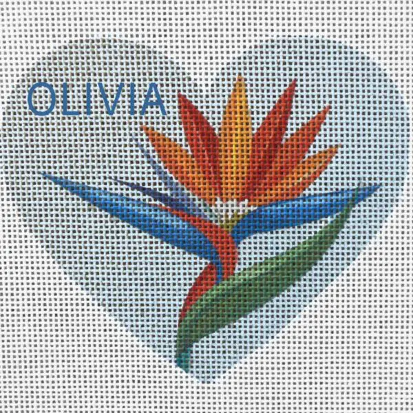 Bird of Paradise Heart (personalize option)