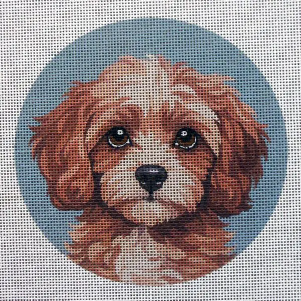 Cavapoo 2 Needlepoint Canvas