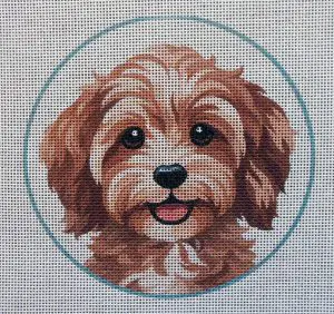 Cavapoo 3 Needlepoint Canvas