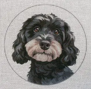 Cockapoo 2 Needlepoint Canvas