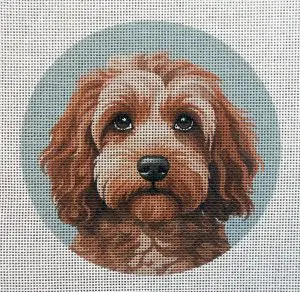 Cockapoo 4 Needlepoint Canvas