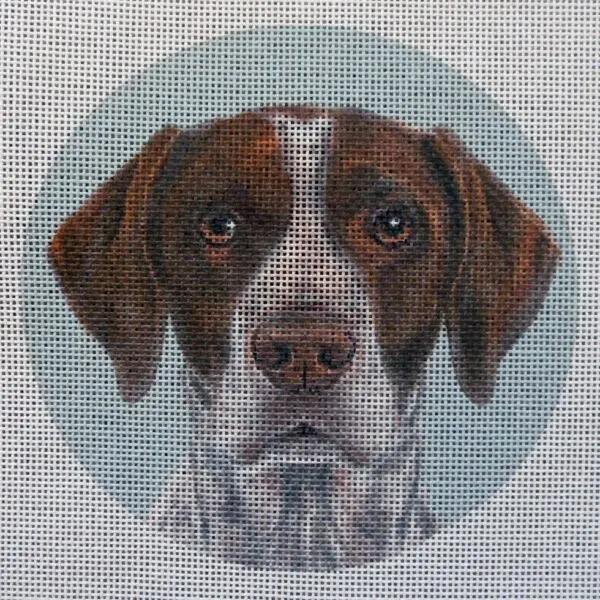 German Shorthair Pointer Needlepoint Canvas