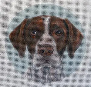 German Shorthair Pointer Needlepoint Canvas