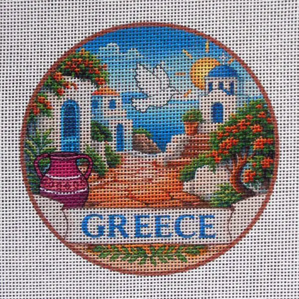Greece Needlepoint Canvas