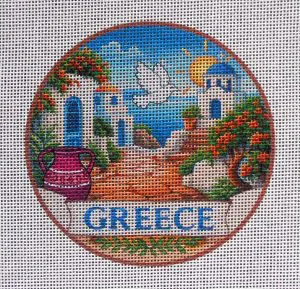 Greece Needlepoint Canvas