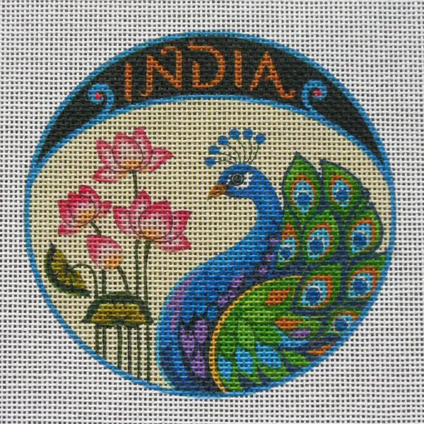 India Needlepoint Canvas