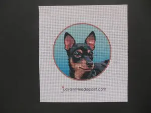 Mini Pinscher Needlepoint Canvas