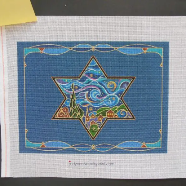 Star of David Needlepoint Canvas