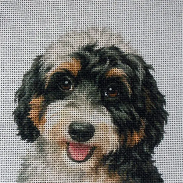 Bernedoodle Mini Needlepoint Canvas