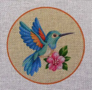 Hummingbird w/Flower