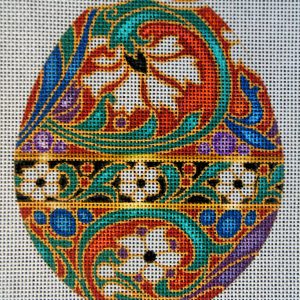 Asian Egg Needlepoint Canvas