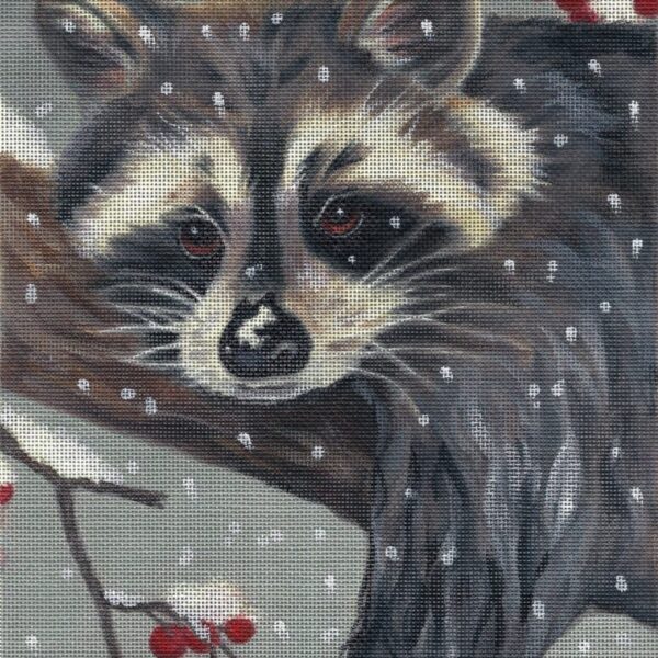 Sleepy Bandit Needlepoint Canvas