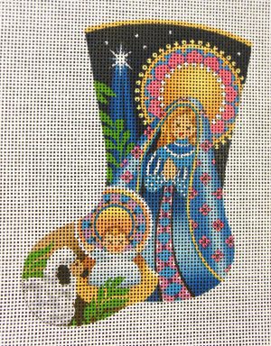 Midnight Nativity Stocking Ornament