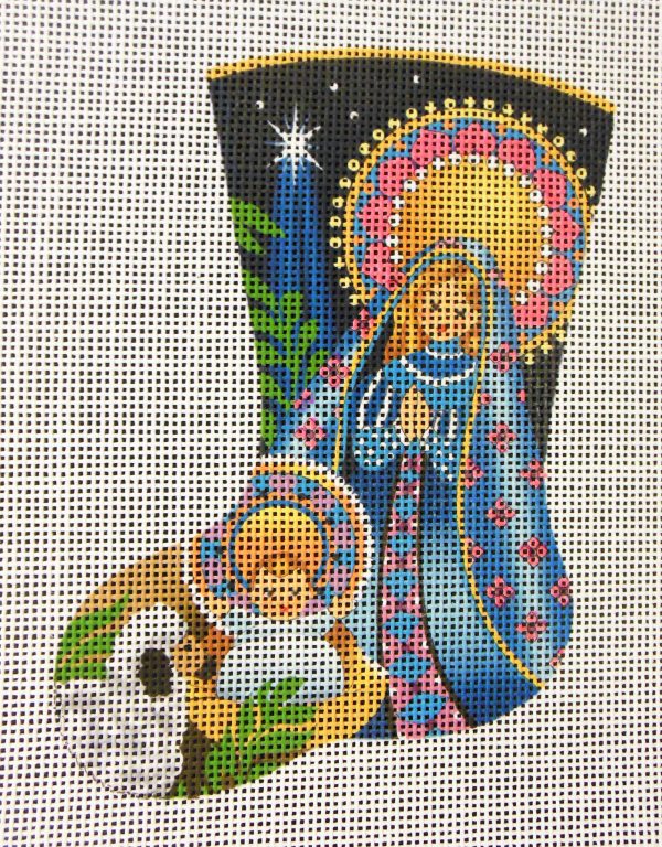 Midnight Nativity Stocking Ornament