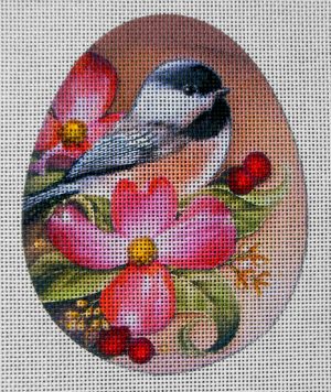 Chickadee Egg Needlepoint Canvas