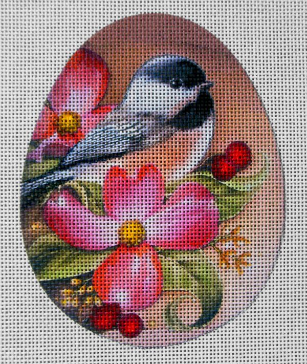 Chickadee Egg Needlepoint Canvas
