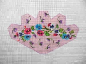 Pansies Strawberry Needlepoint Canvas