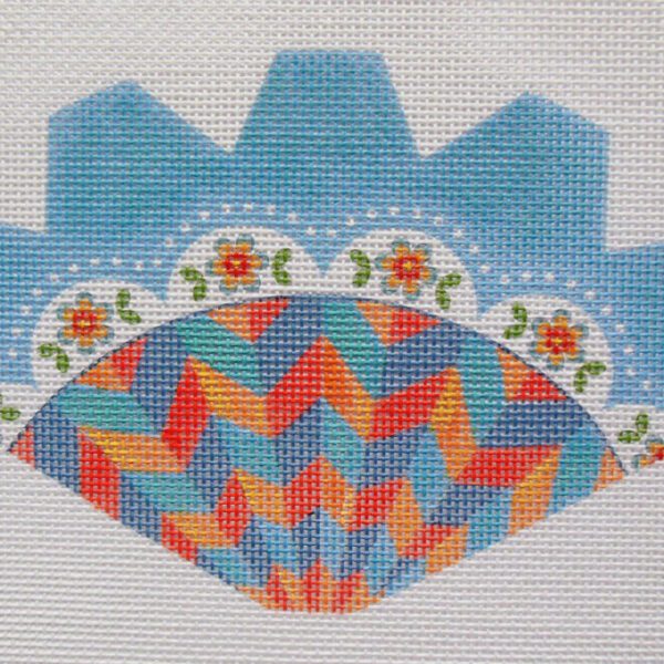 Floral Chevron Strawberry