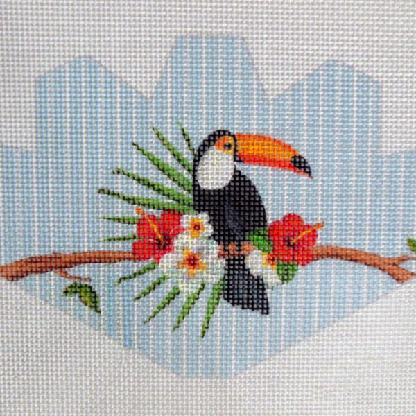 Toucan Strawberry Needlepoint Canvas