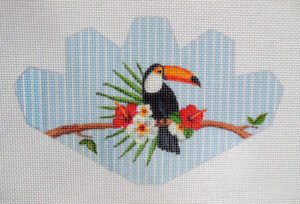 Toucan Strawberry Needlepoint Canvas