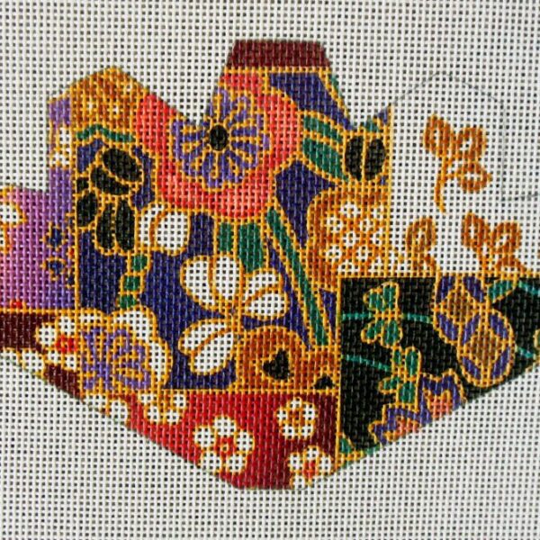 Patchwork Strawberry Needlepoint Canvas